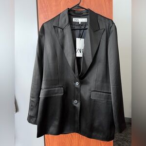 Zara Women's Elegant Black Suit Jacket